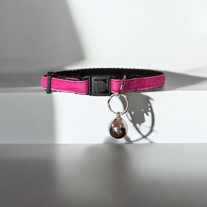 Purry Pink Cat Collar - Pink Velvet