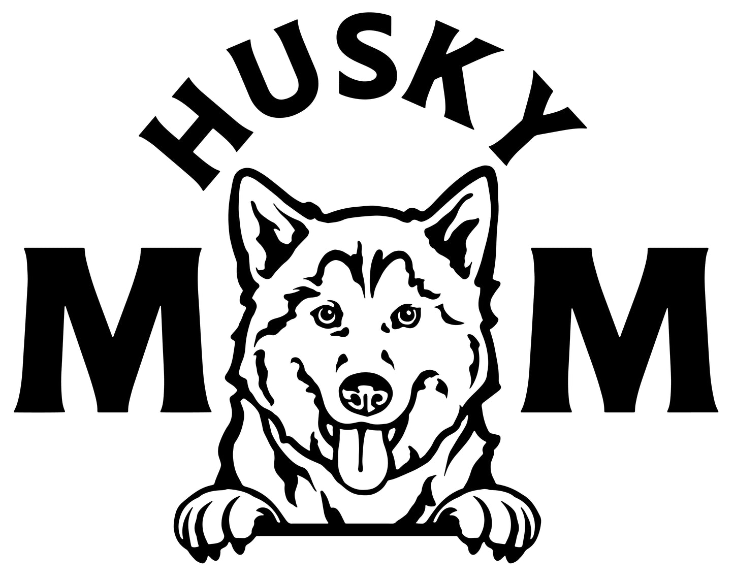 Husky Vinyl Decals (Various designs) - White